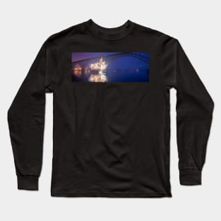 Newport Oregon Panorama Long Sleeve T-Shirt